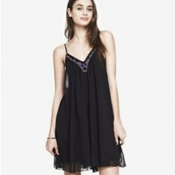 Express Dresses & Skirts - Express Beaded Black Dress
